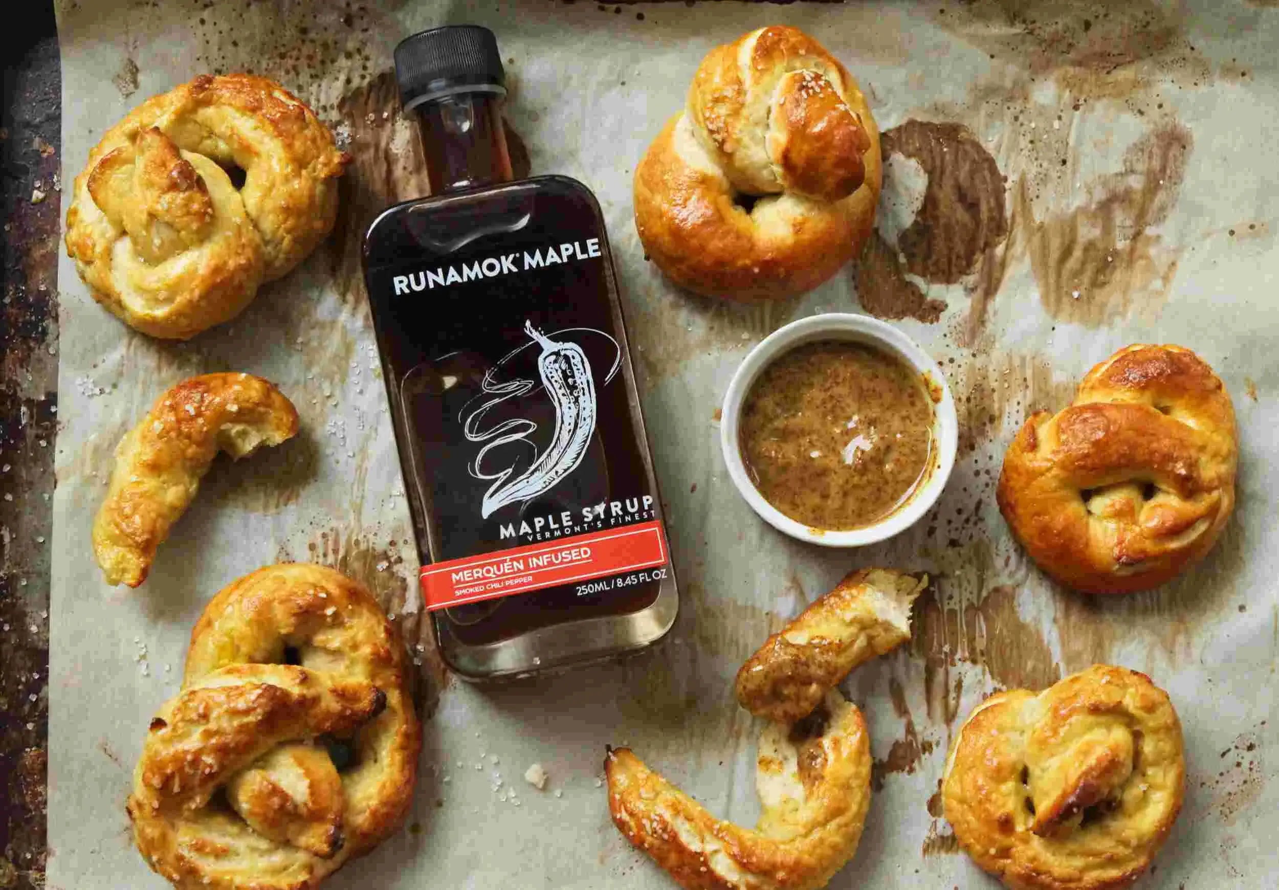 Runamok Maple - Recipe Soft Pretzels with Sweet or Mustard Dip