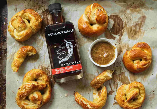 Runamok Maple - Recipe Soft Pretzels with Sweet or Mustard Dip