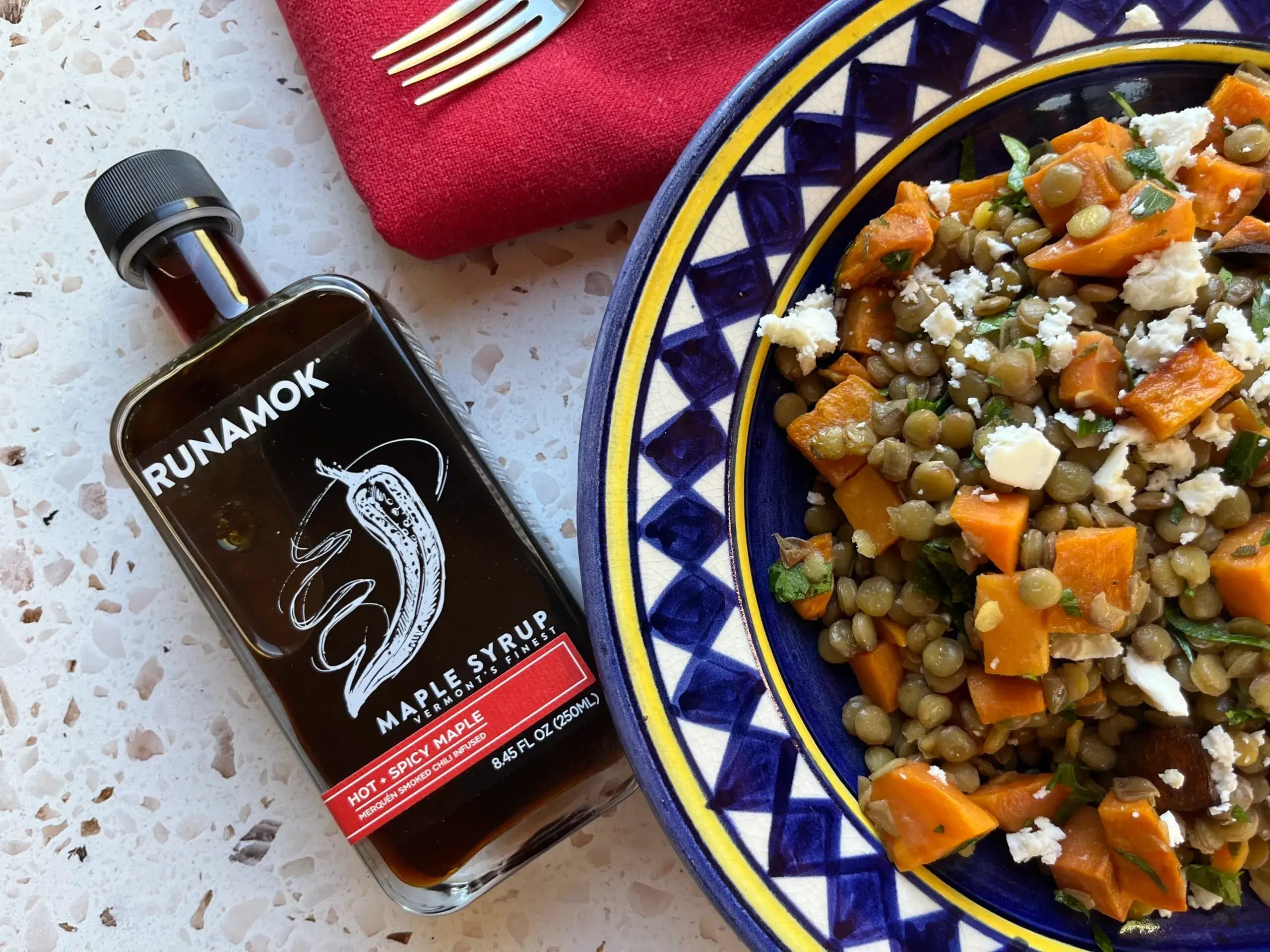 Runamok Maple - Recipe Sweet Potato Lentil Salad