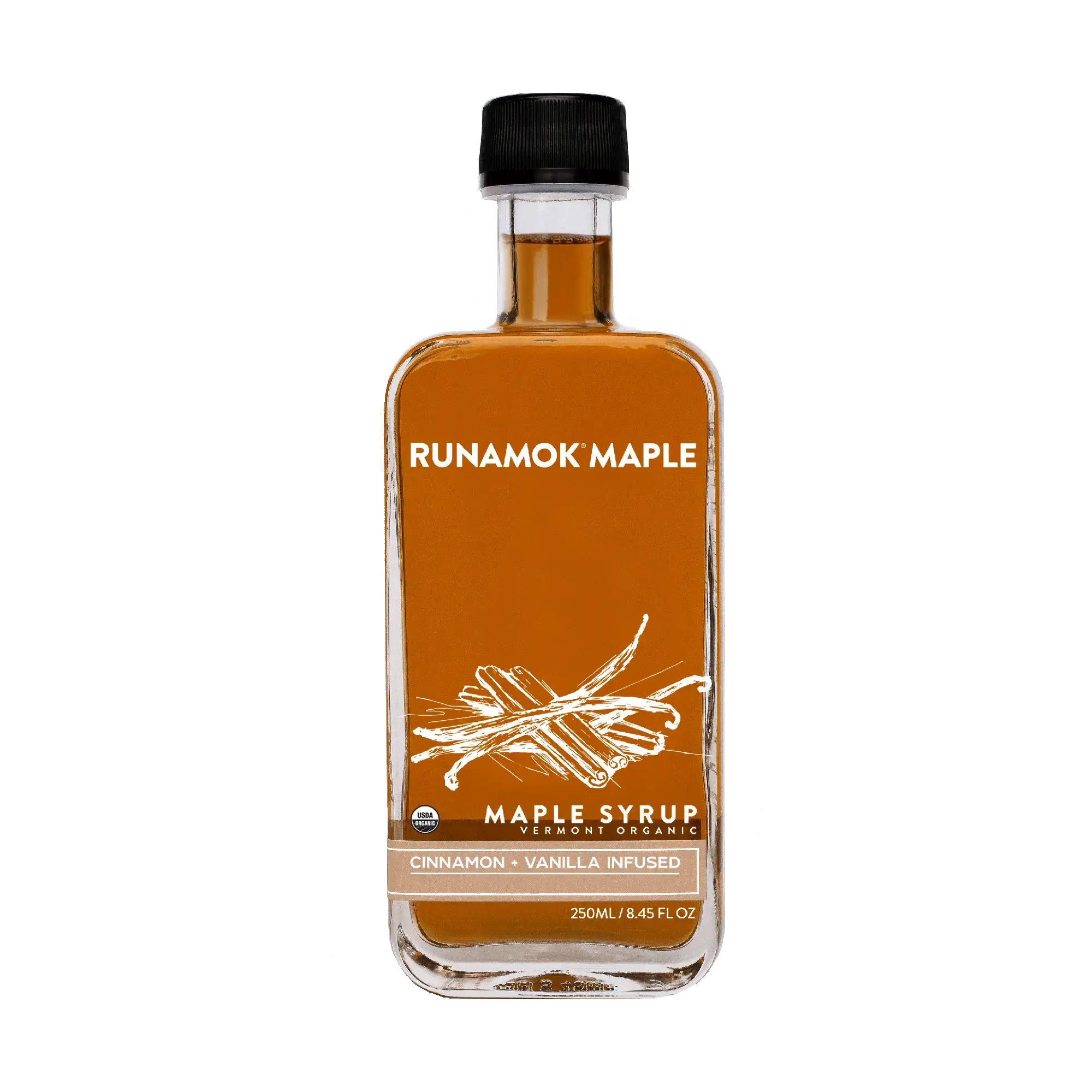 Runamok Maple Syrup - Cinnamon + Vanilla Infused Maple Syrup - 8